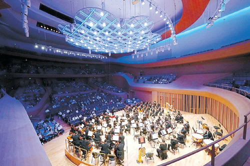 昨天，北京藝術(shù)中心迎來首場測試演出，音樂廳是目前首個具備使用條件的室內(nèi)劇場。 本報記者 方非攝