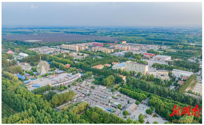 風(fēng)景秀美的山西省汾陽市賈家莊村。
