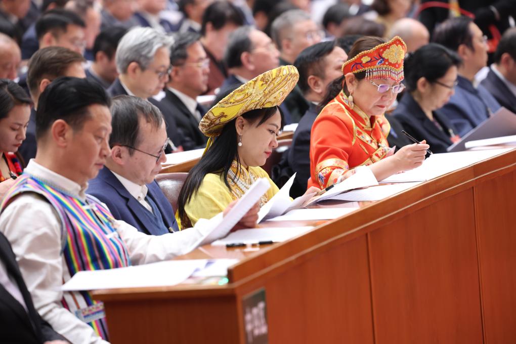 3月4日，中國人民政治協(xié)商會議第十四屆全國委員會第二次會議在北京人民大會堂開幕。新華社記者 龐興雷 攝